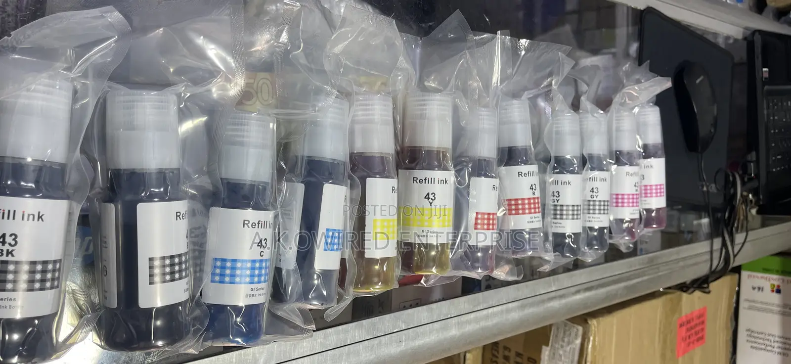 Canon Ink 43 B/C/Y/M/R/Gy Genuine