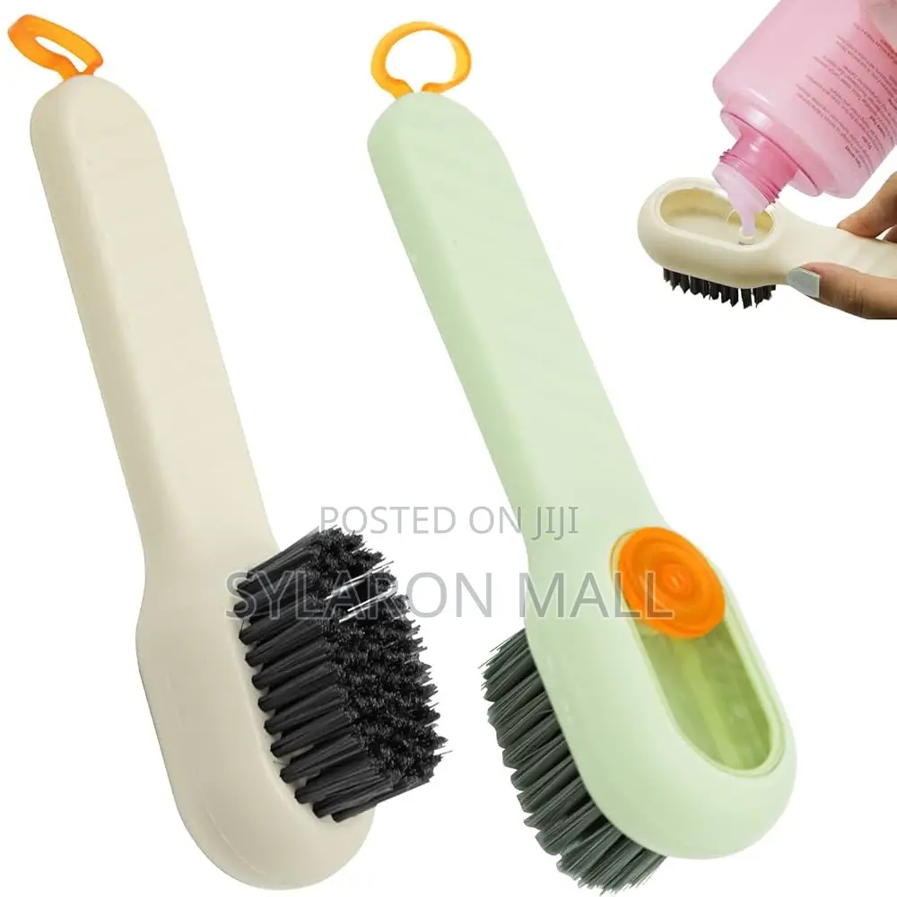 Multipurpose Cleaning Brush With Handle – Durable Scrubber