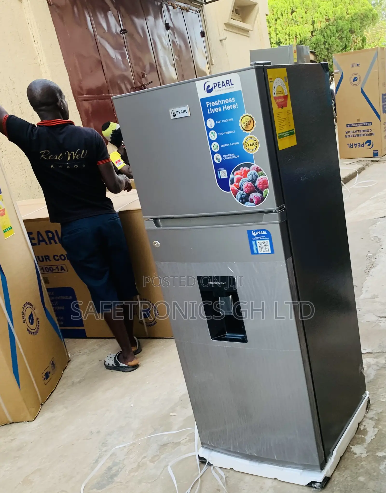 Affordable Pearl 204l (Grey) 2 Doors Dispenser Pf-2710twd-2b Topfreeze