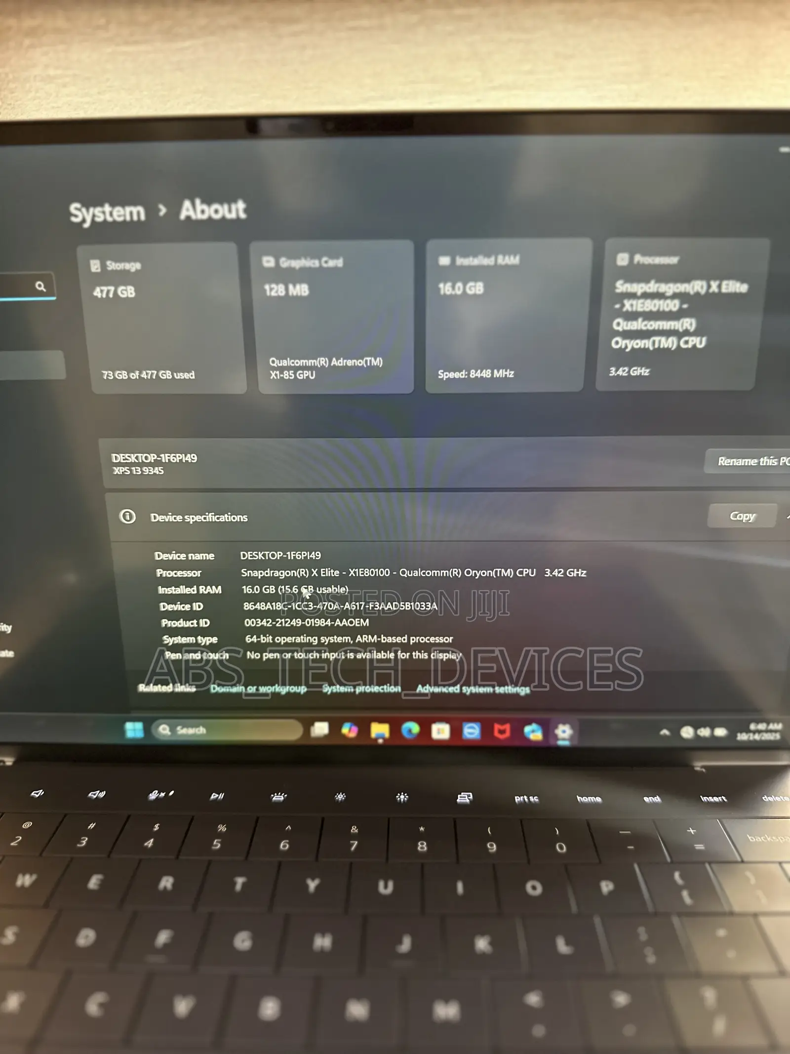 Laptop Dell XPS 13 9310 16GB Qualcomm Snapdragon X Plus SSD 512GB