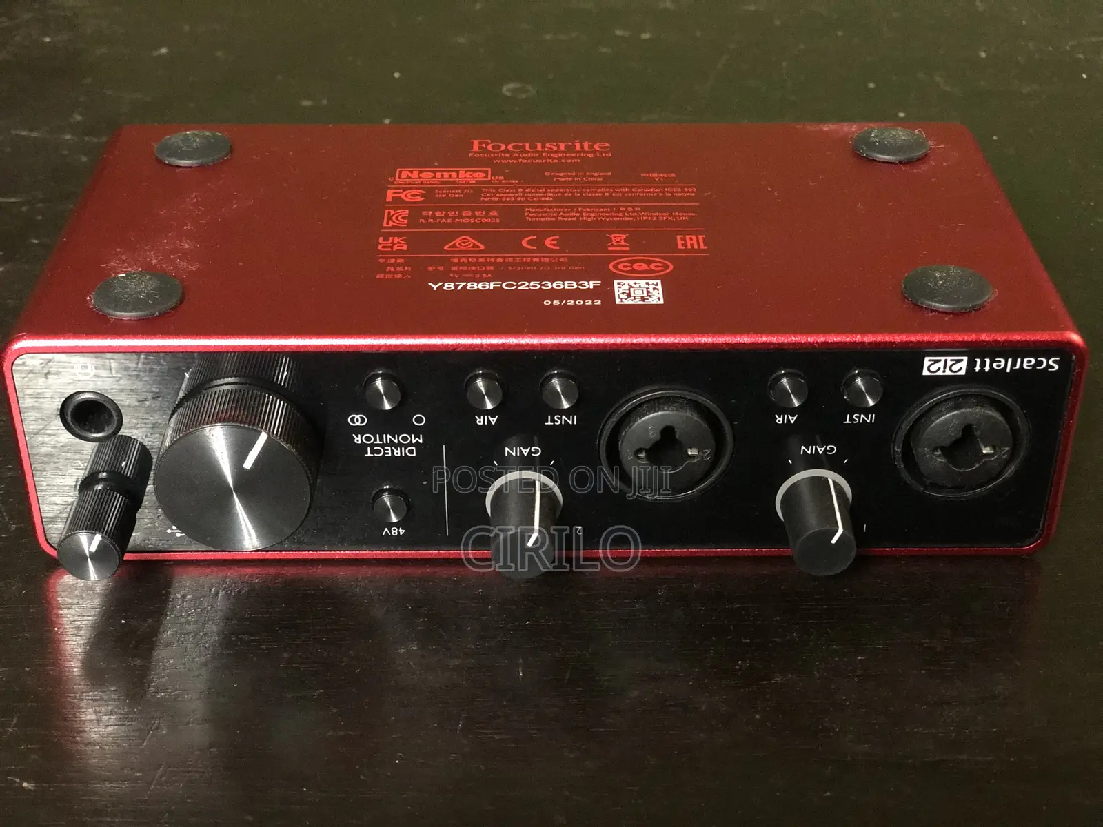 Focusrite Scarlette 2i2 3rd Gen