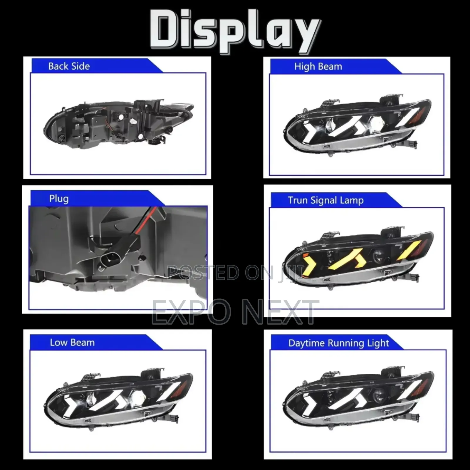 Honda Accord 2018-2023 Headlight Led 10th Gen Pair