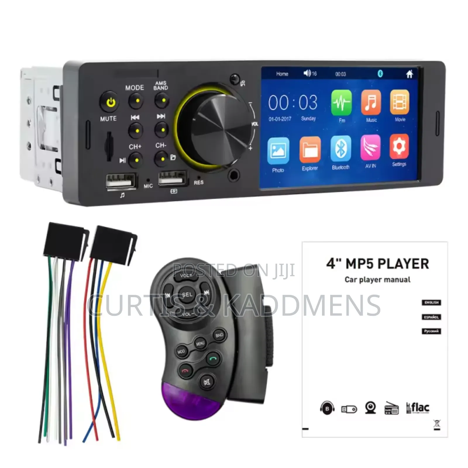 Car 4" Mp5 Player Single Din