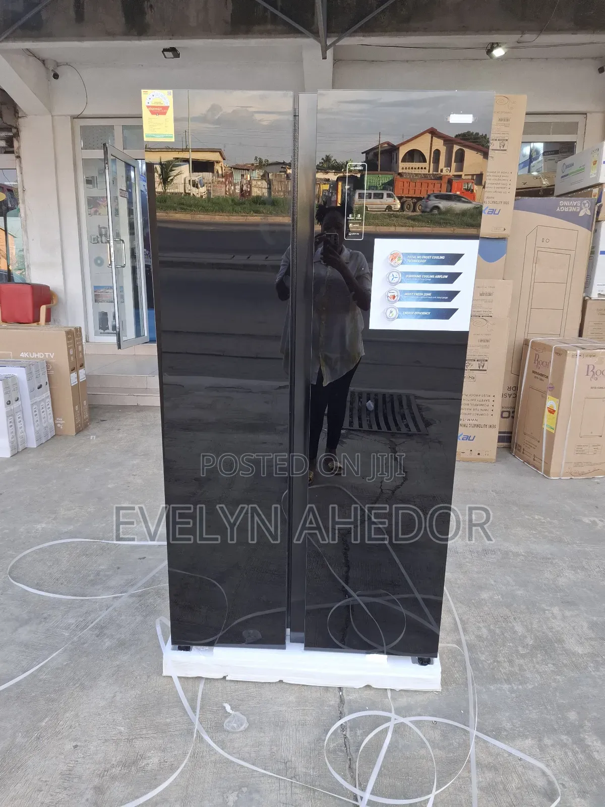 Nasco Side by Side Fridge With 3 Stars Brand New Available