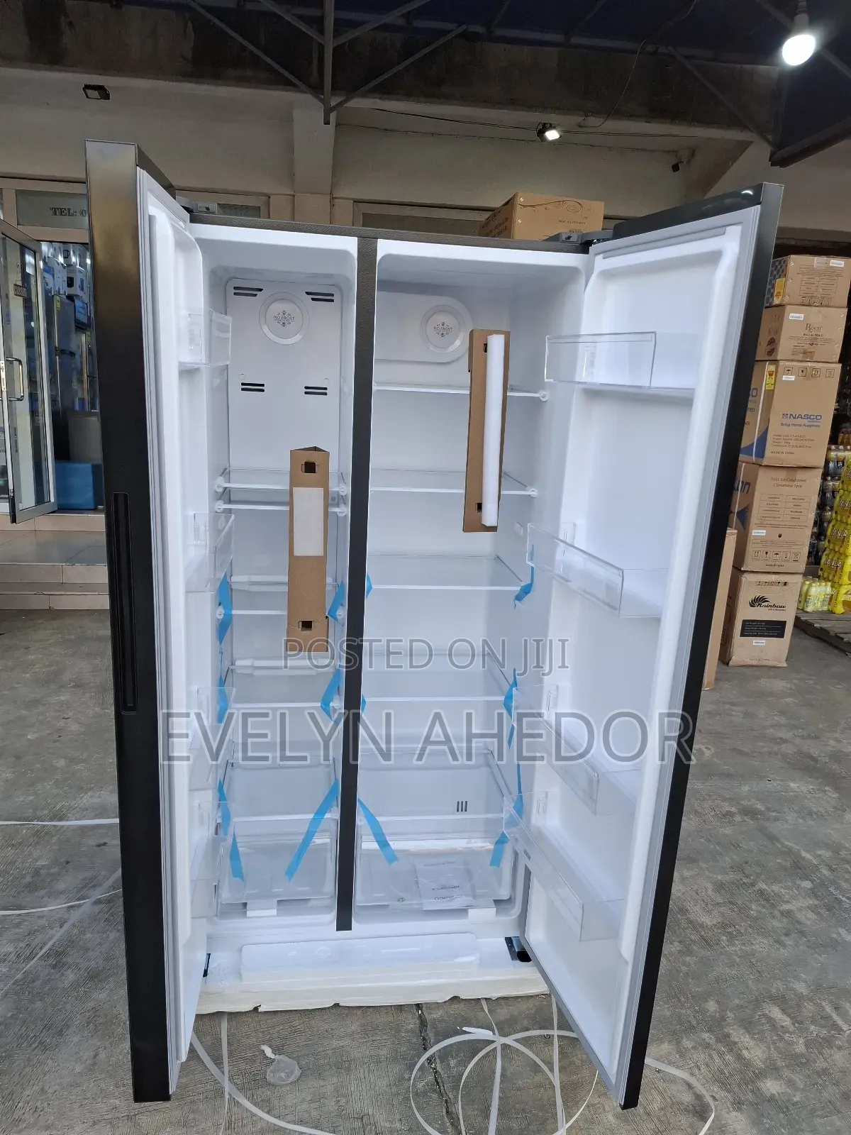 Nasco Side by Side Fridge With 3 Stars Brand New Available