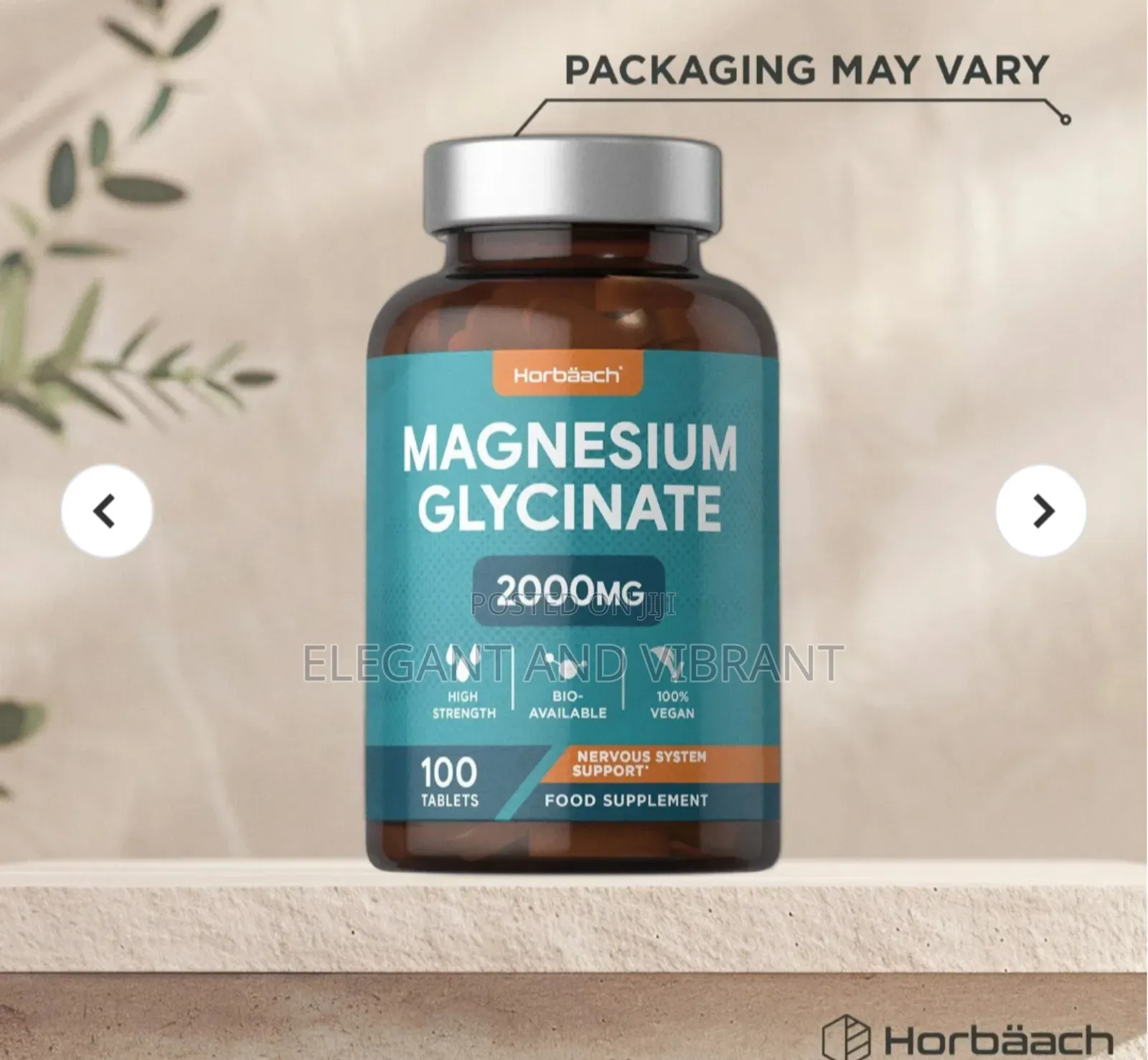 Magnesium Glycinate 2000 Mg | 100 Tablets