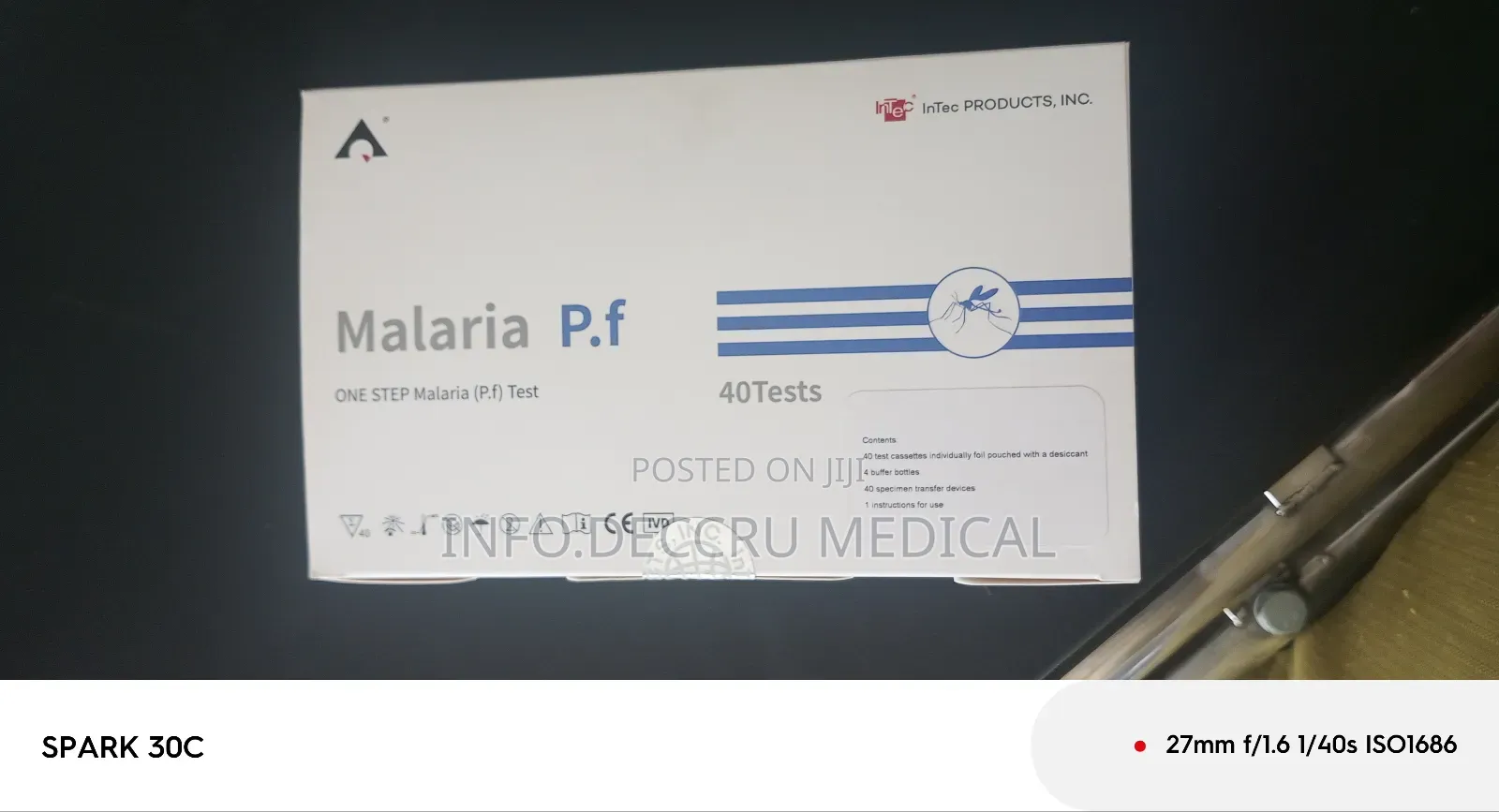 Malaria (One Step Malaria Pf Test, 40 Pieces)