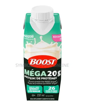 Boost Mega Meal Replacement, Strawberry, 24 X 237 Ml