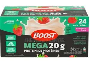 Boost Mega Meal Replacement, Strawberry, 24 X 237 Ml