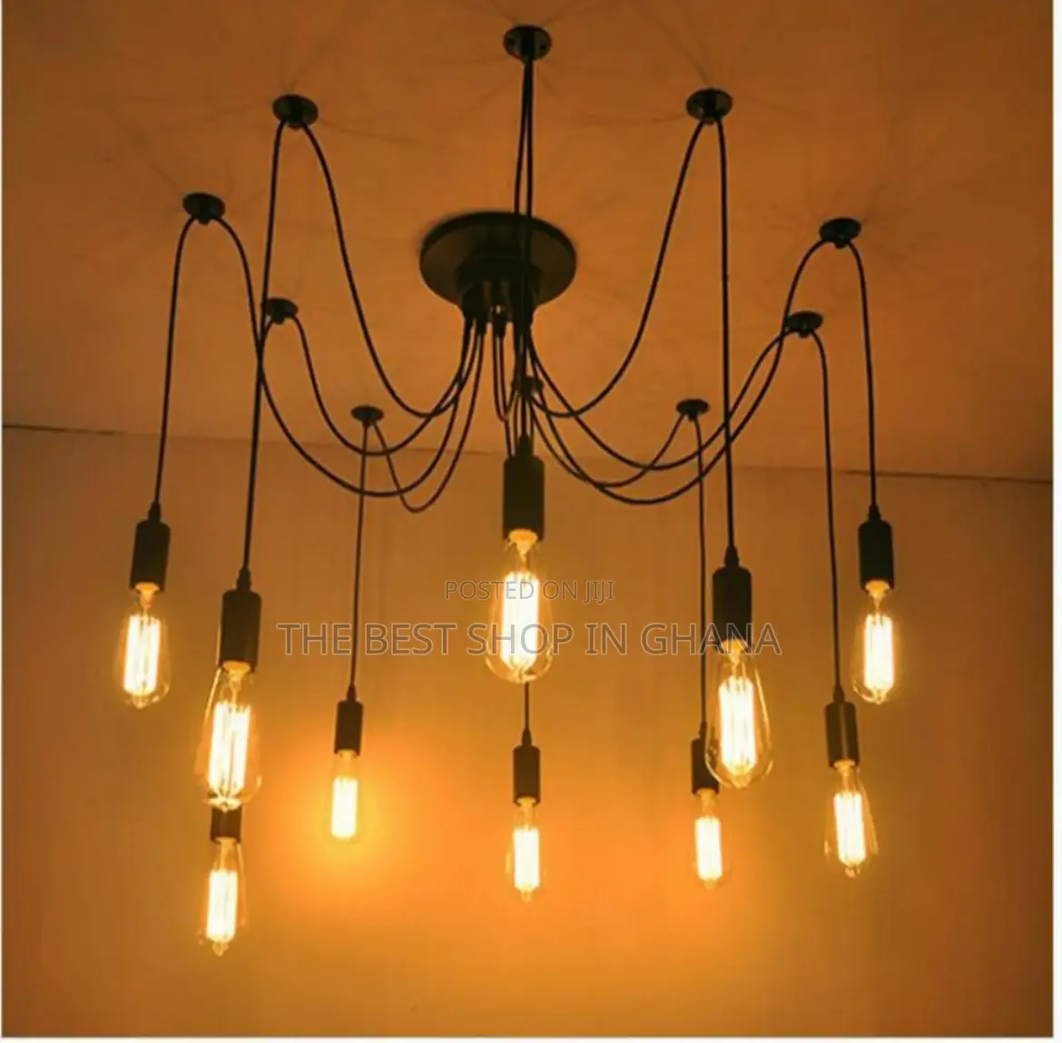 Diy Spider Chandelier Industrial Pendant Lights E27 Modern 