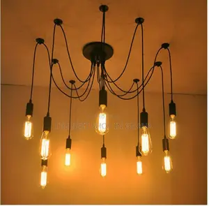 Diy Spider Chandelier Industrial Pendant Lights E27 Modern 