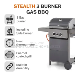 Tower Stealth 3 Burner 2+1 Gas Bbq, Including Side Burner
