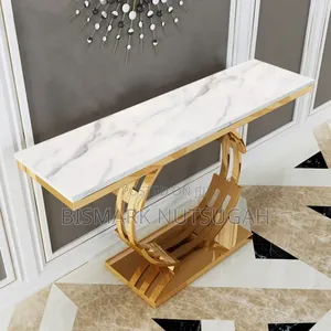 Luxury Marble Top Console Table