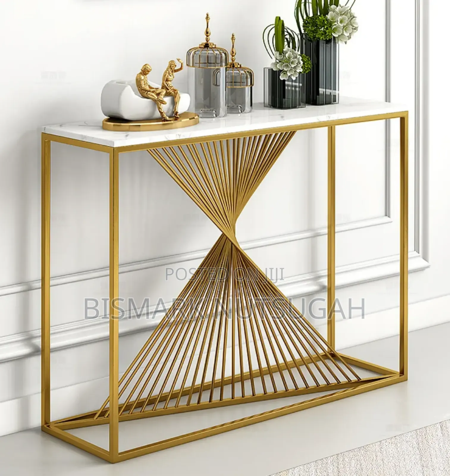 Mercedes-Benz Marble Top Console Table