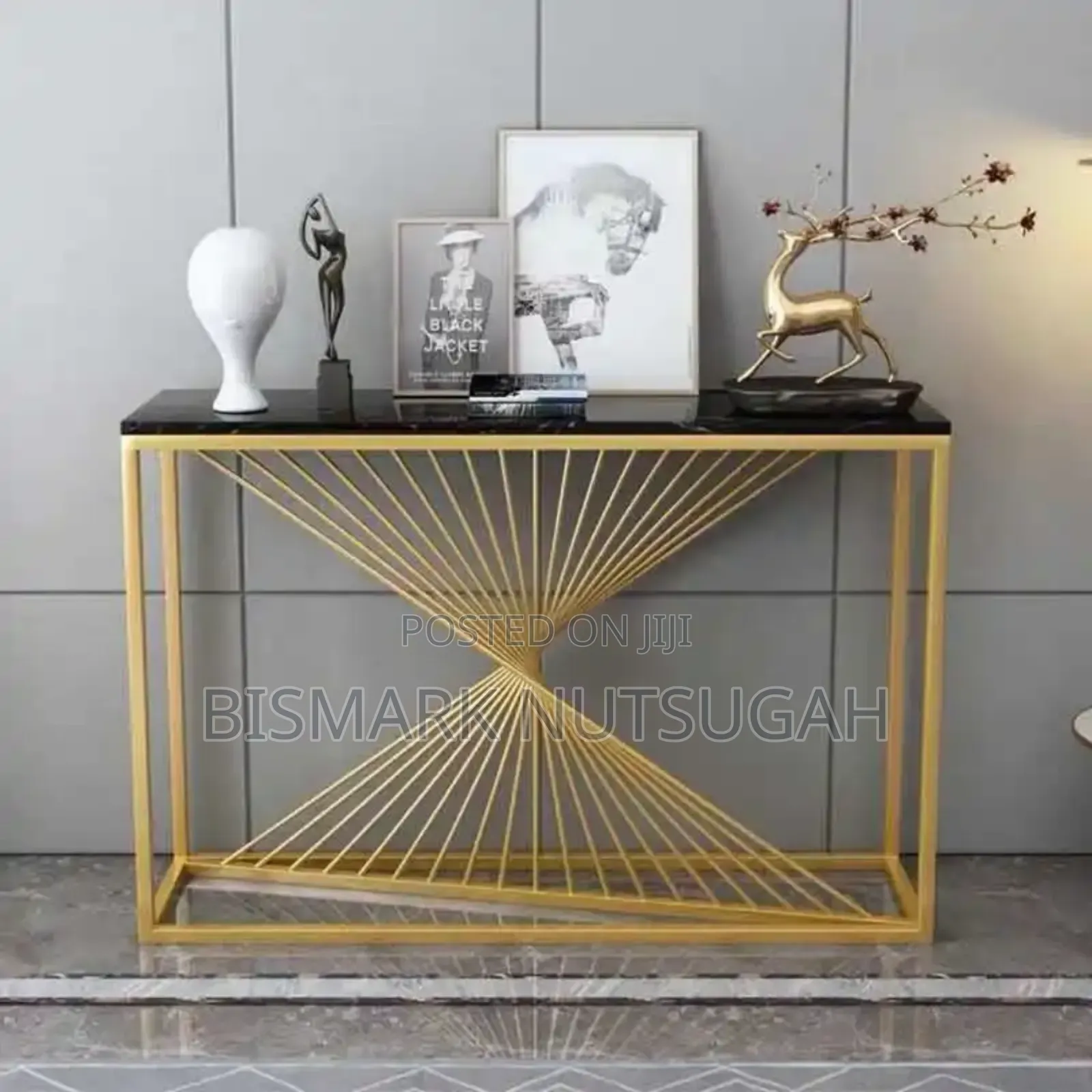 Mercedes-Benz Marble Top Console Table