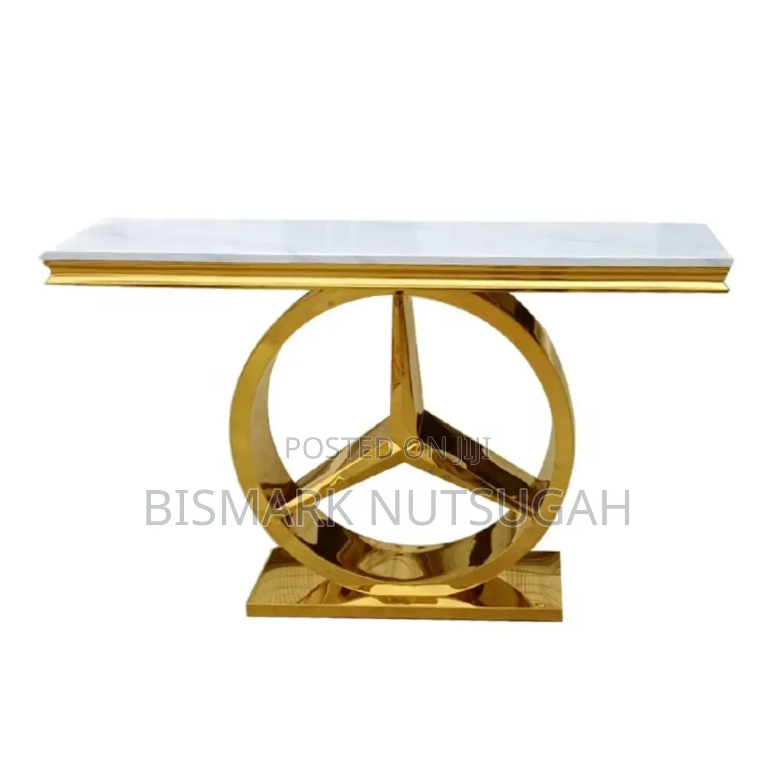 Mercedes-Benz Marble Top Console Table