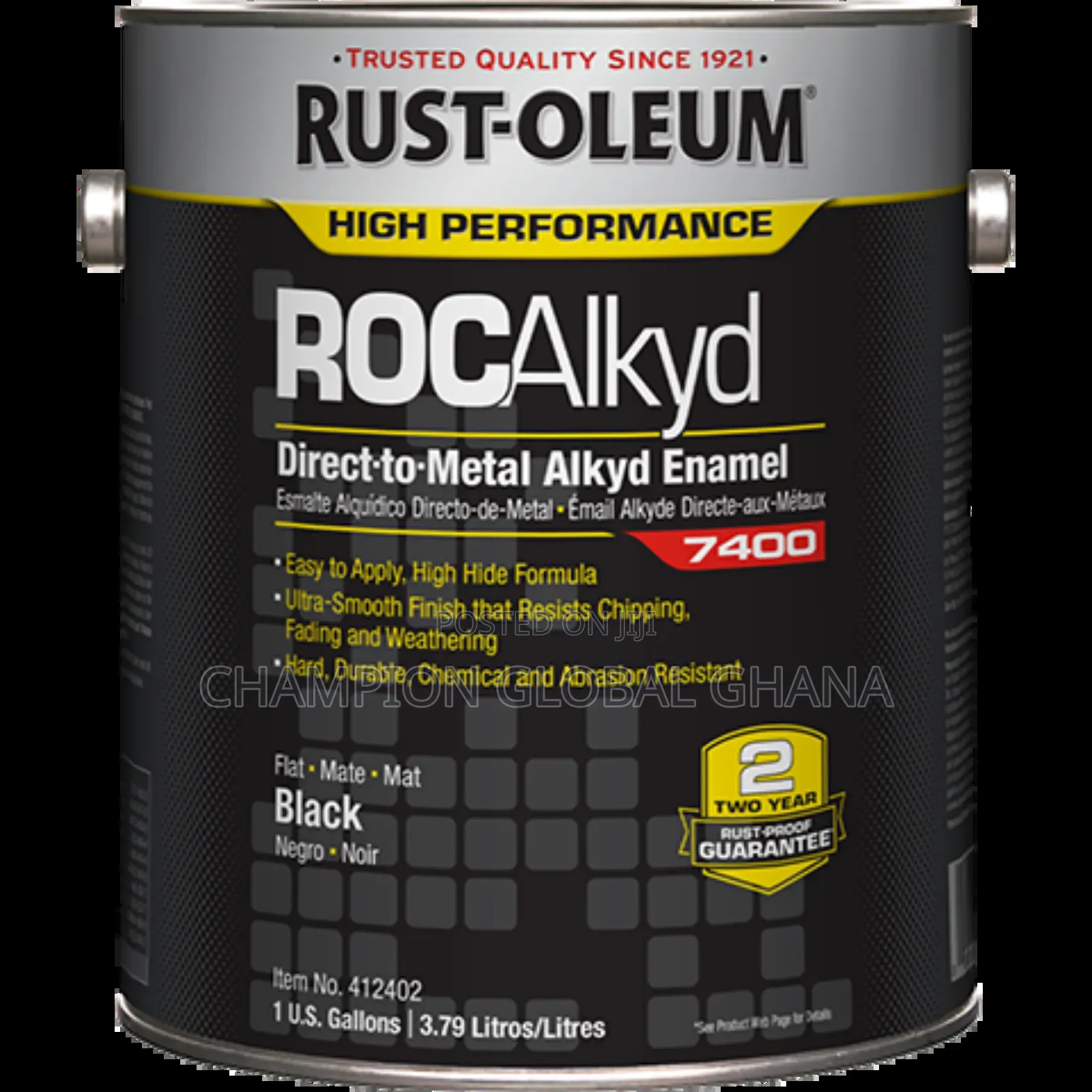 Rust-oelum Enamel Anti Rust Black Paint