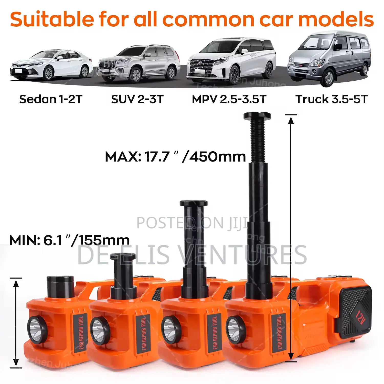5 Tonnes Electric Car Hydraulic Jack2v