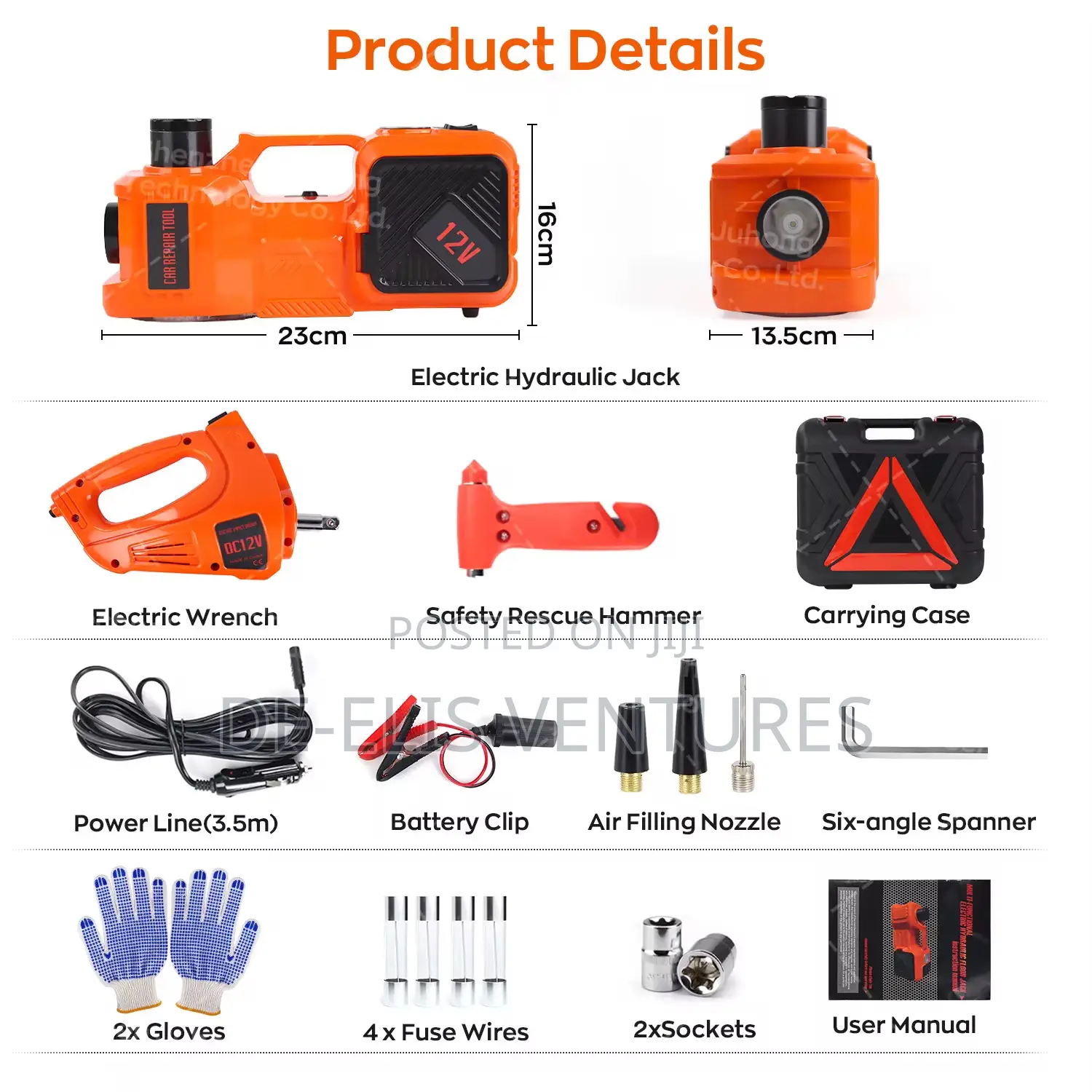 5 Tonnes Electric Car Hydraulic Jack2v