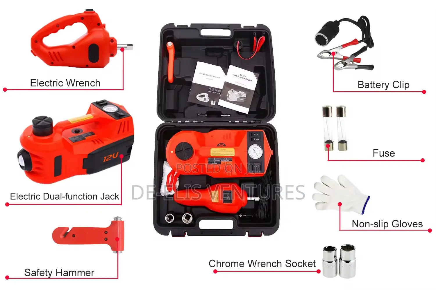 Electric Hydraulic Jack Kit