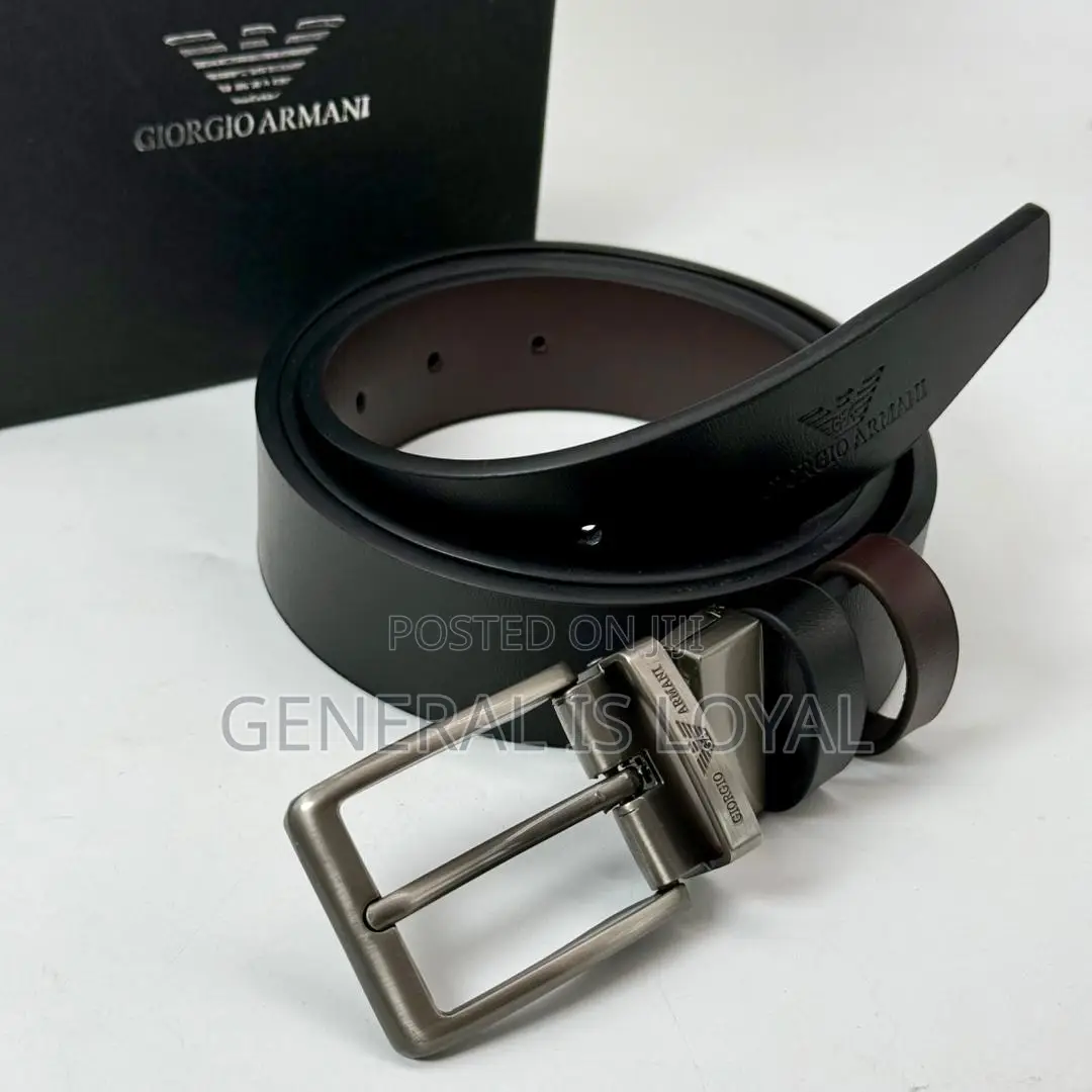 Giorgio Armani Reversible Men’S Leather Belt