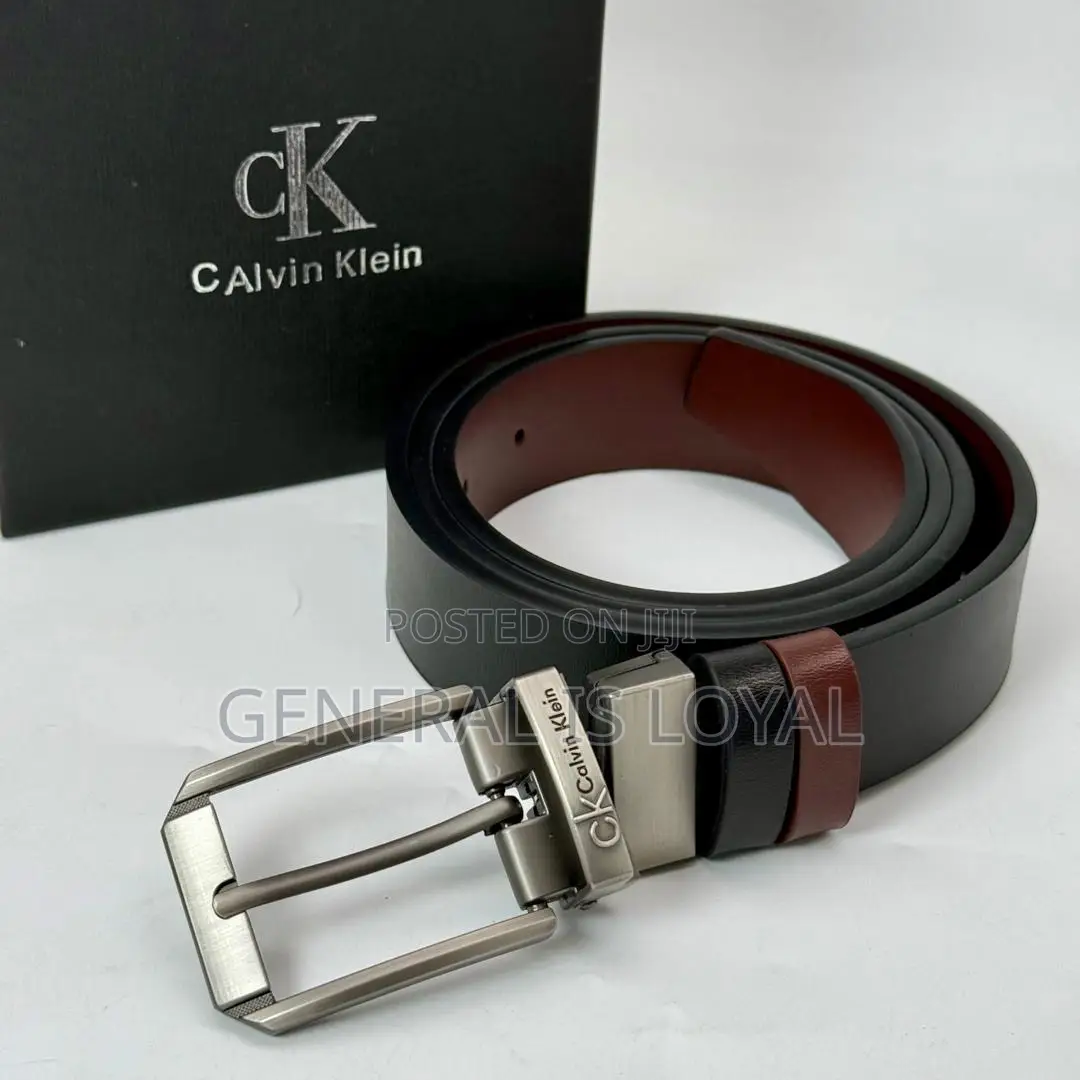 Calvin Klein Mens Reversible Leather Belt