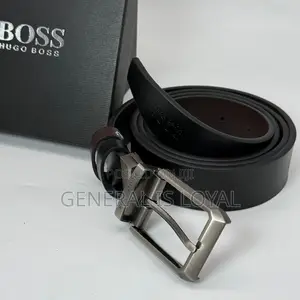 Hugo Boss Mens Reversible Leather Belt