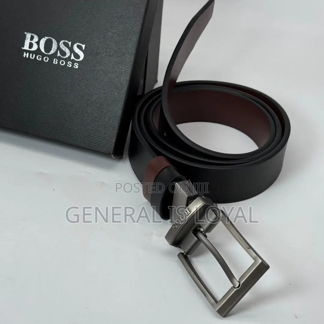 Hugo Boss Mens Reversible Leather Belt