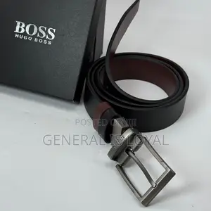 Hugo Boss Mens Reversible Leather Belt