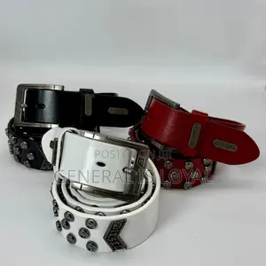 Genuine Leather Studded Mens Belts