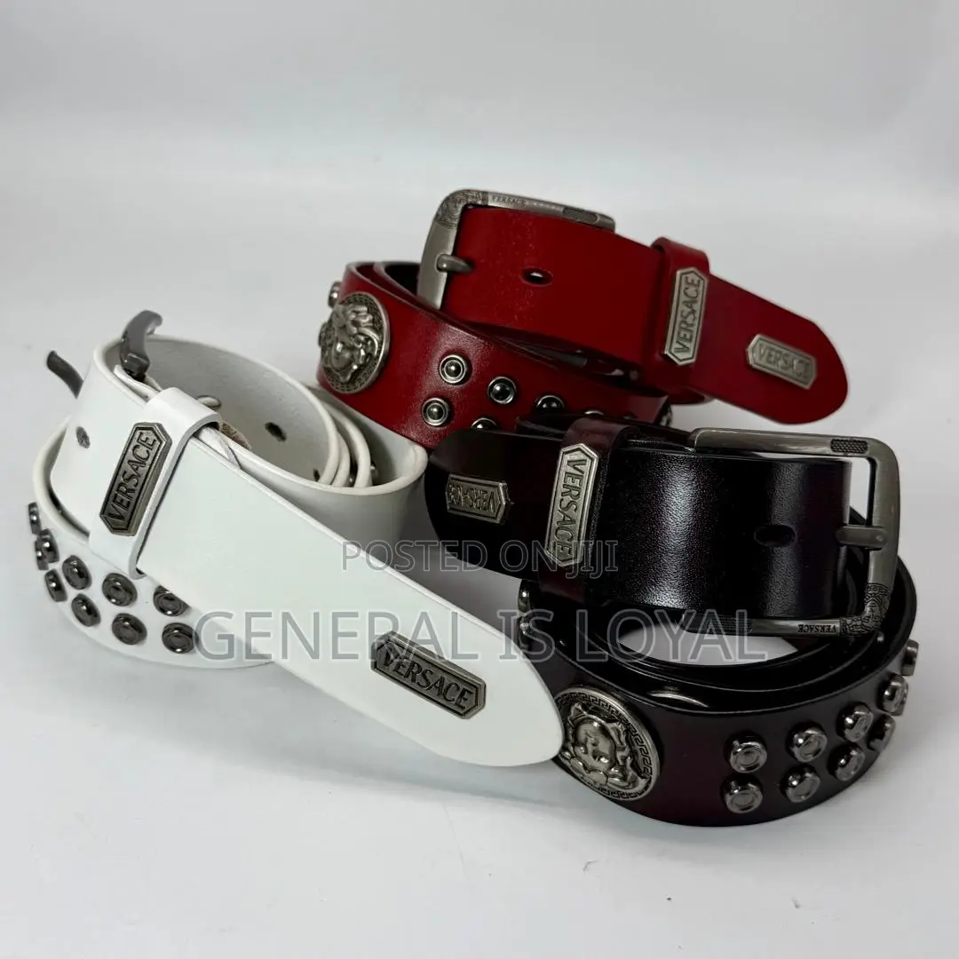 Genuine Leather Studded Mens Belts