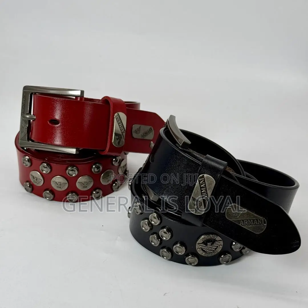 Genuine Leather Studded Mens Belts