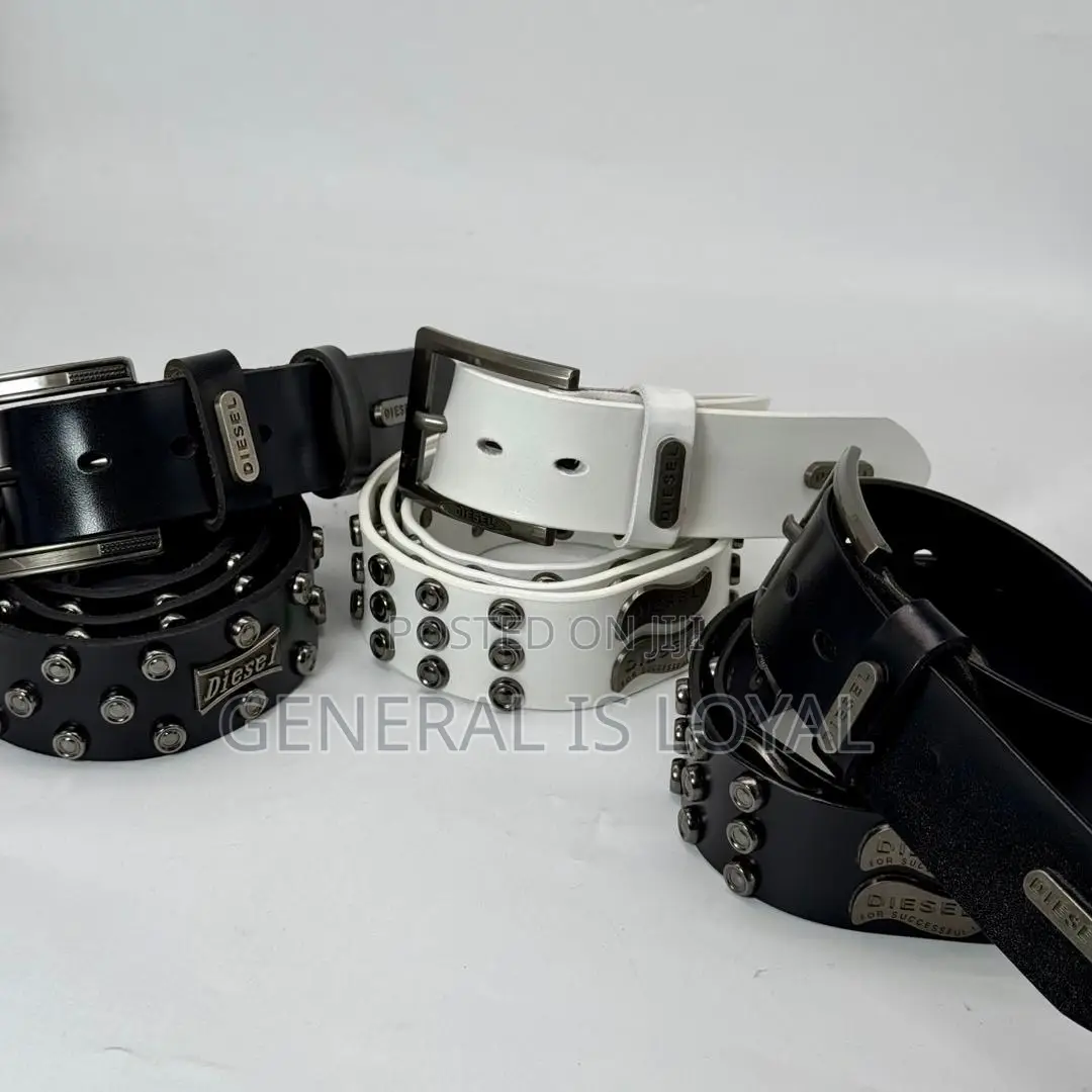 Genuine Leather Studded Mens Belts