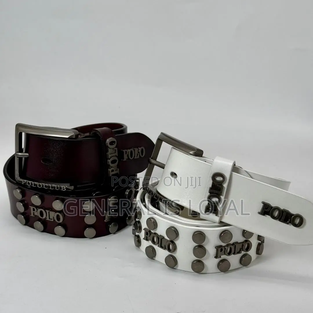 Genuine Leather Studded Mens Belts