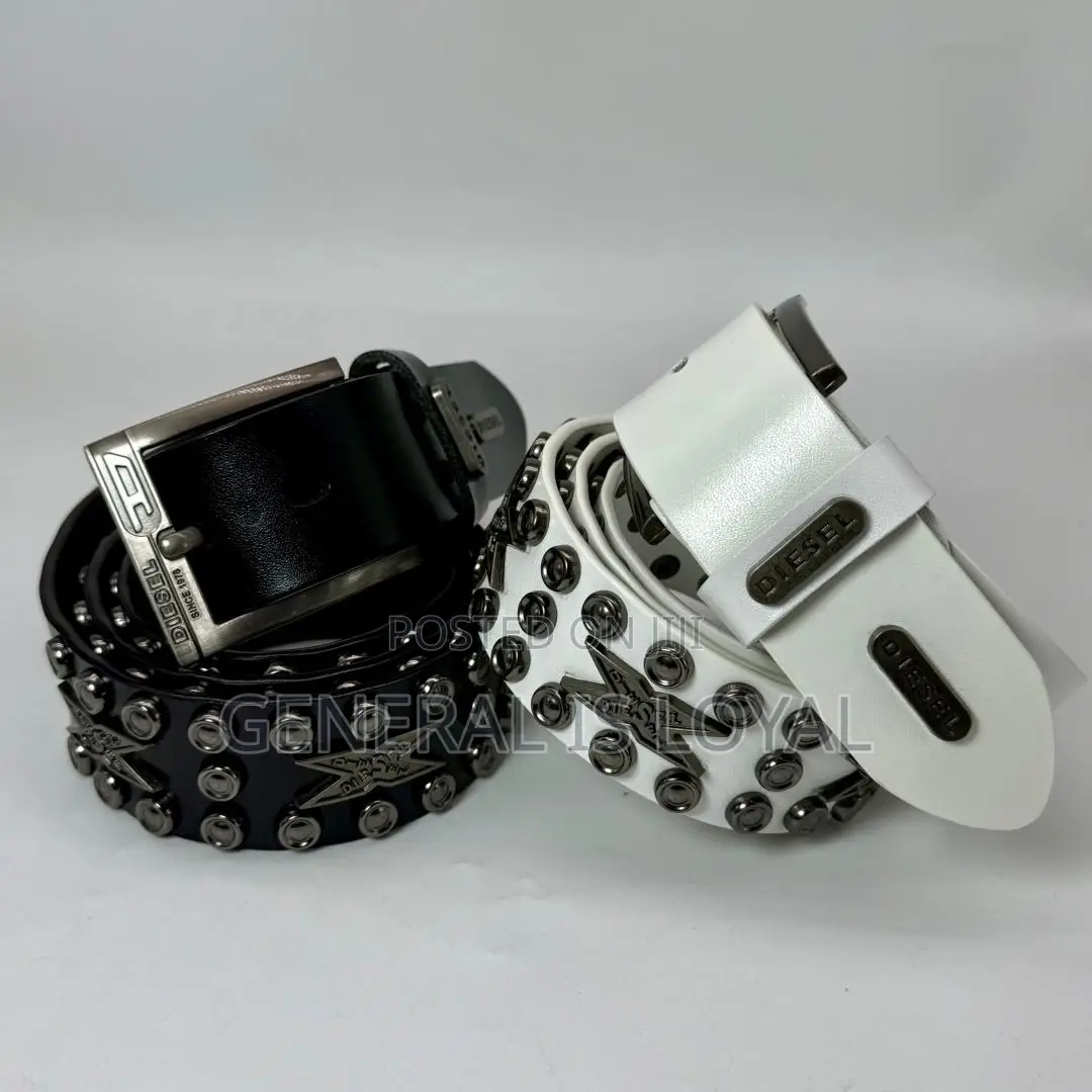 Genuine Leather Studded Mens Belts