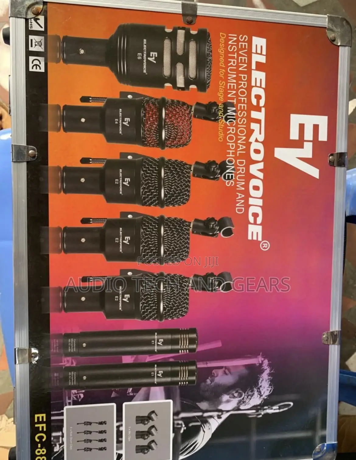 Ev 7-Piece Drum Microphone Set