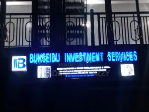 3d Signboard With Lights