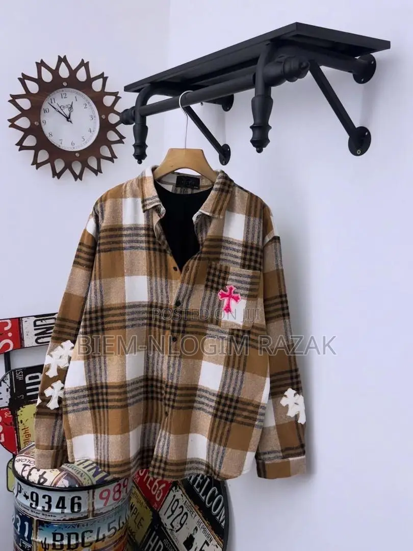 High Quality Chrome Heart Button Shirts Available in Stock