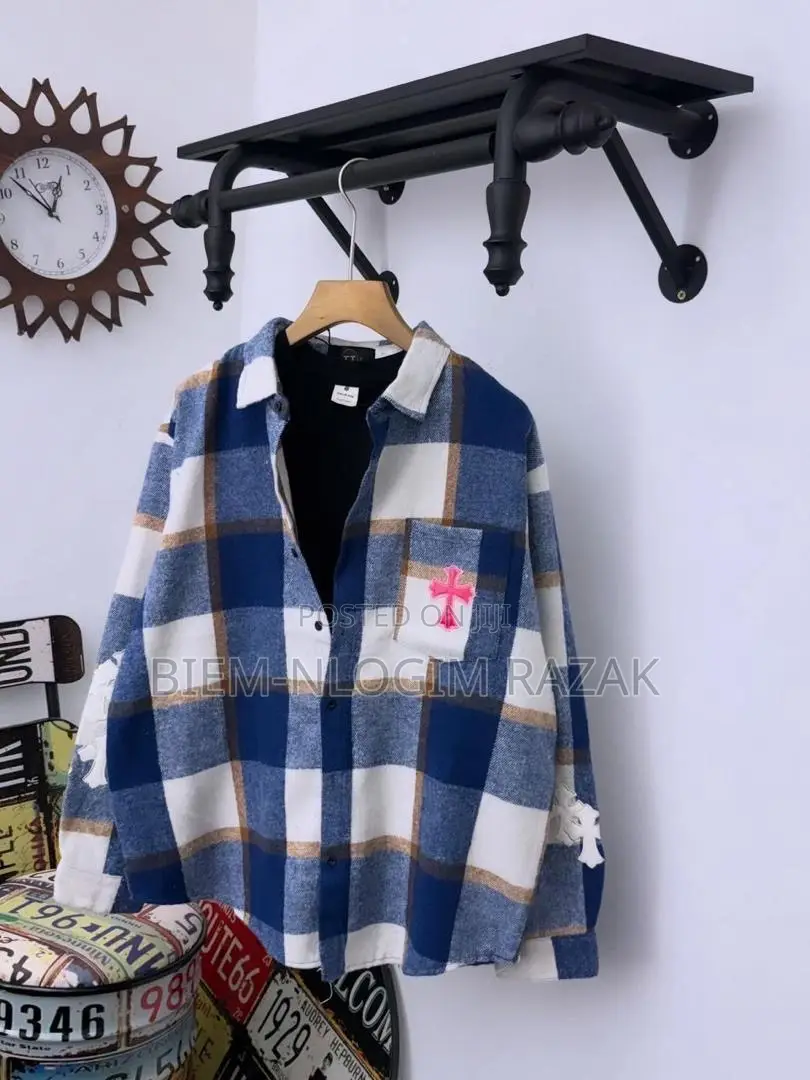 High Quality Chrome Heart Button Shirts Available in Stock