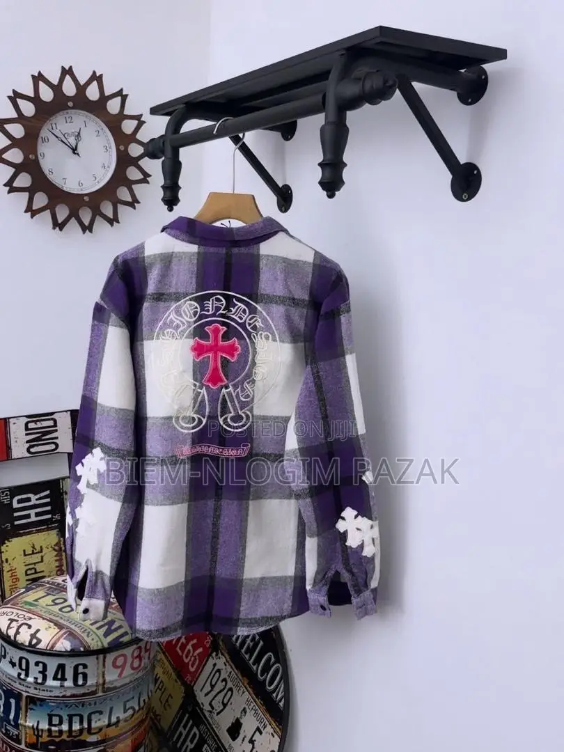 High Quality Chrome Heart Button Shirts Available in Stock