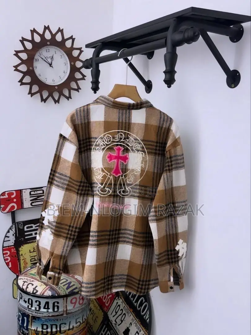 High Quality Chrome Heart Button Shirts Available in Stock