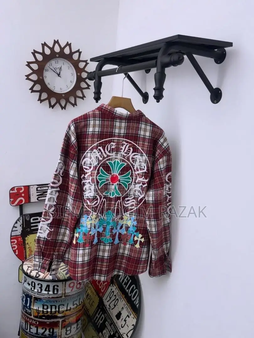 High Quality Chrome Heart Button Shirts Available in Stock
