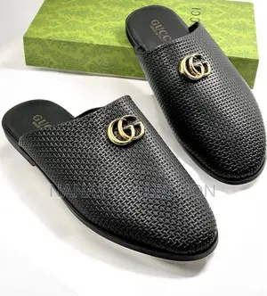 Men’S Gucci Half Shoes “All Black”