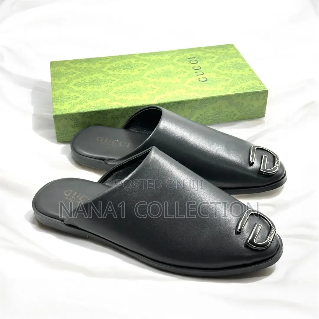Men’S Gucci Half Shoes “All Black”