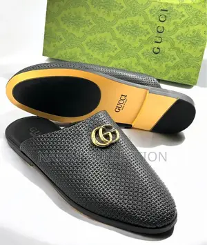 Men’S Gucci Half Shoes “All Black”