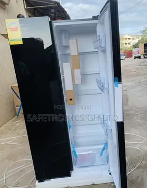 Get Sleek Side by Side Black (436l) Pf-703sbsixwd-1a Pearl Fridge