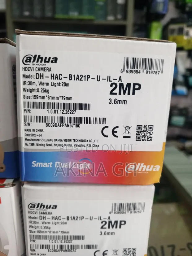 Dahua 2mp Analog Smart Hybrid Color With Audio Dh-Hac-B1a21p-U-Il-A 2