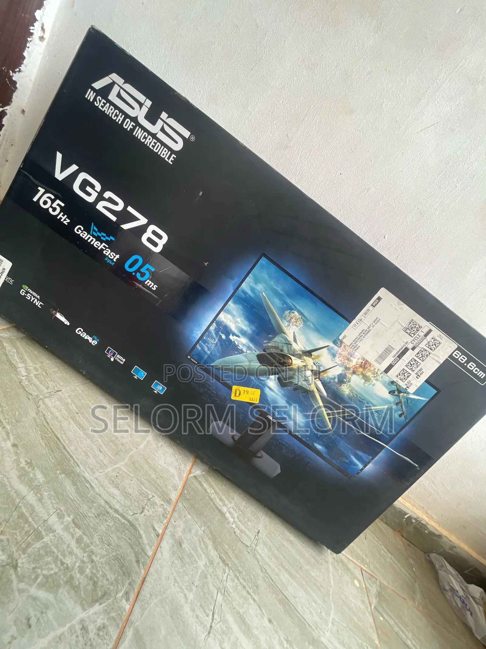 ASUS Vg278 165hz, 0.5ms