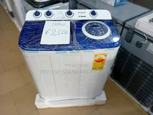 Washing Machine 10kg Front Load White and Blue Coloured