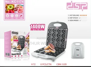 Dsp 16 Slot Doughnut Maker - 1400w - Kc 1174 - White